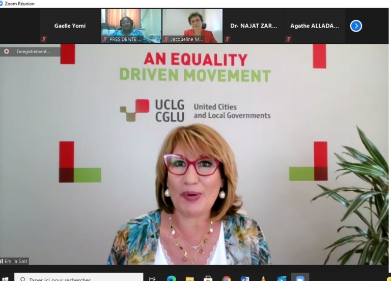 Emilia Saiz UCLG Secretary General Screenshot